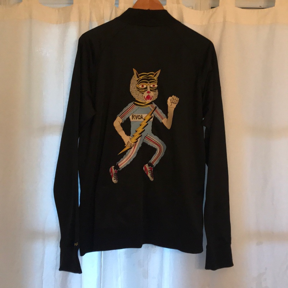 RVCA Embroidered Track Jacket - Picture 3 of 7
